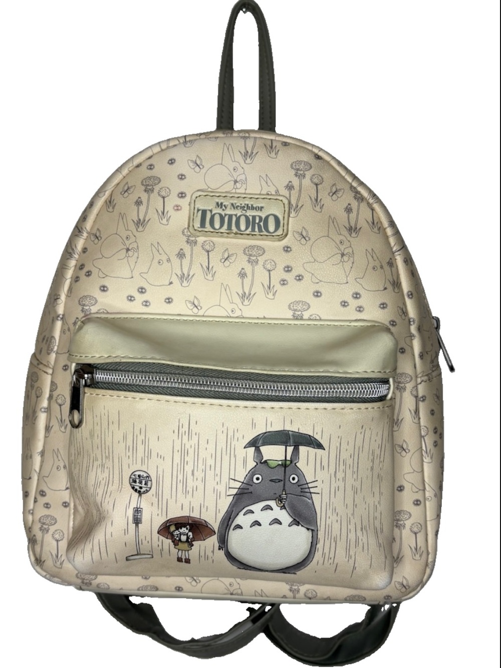 My Neighbor Totoro Loungefly Mini Backpack Cream Gray Her Universe